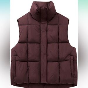 Rust Red Puffer Jacket